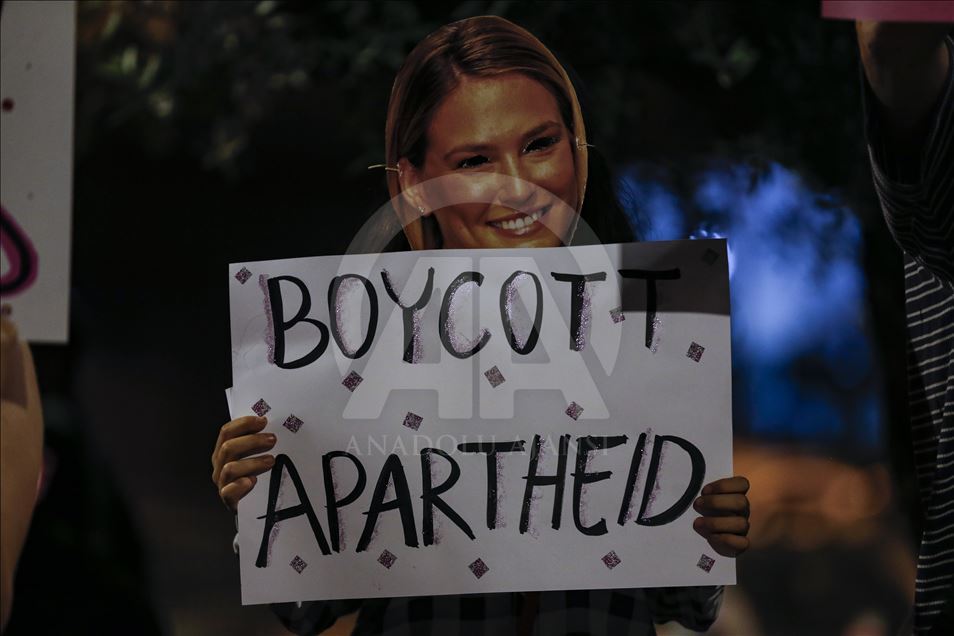 Protesta contra el concurso de música Eurovision 2019