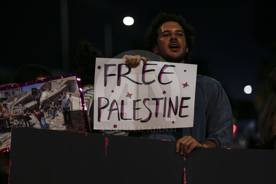 Protesta contra el concurso de música Eurovision 2019
