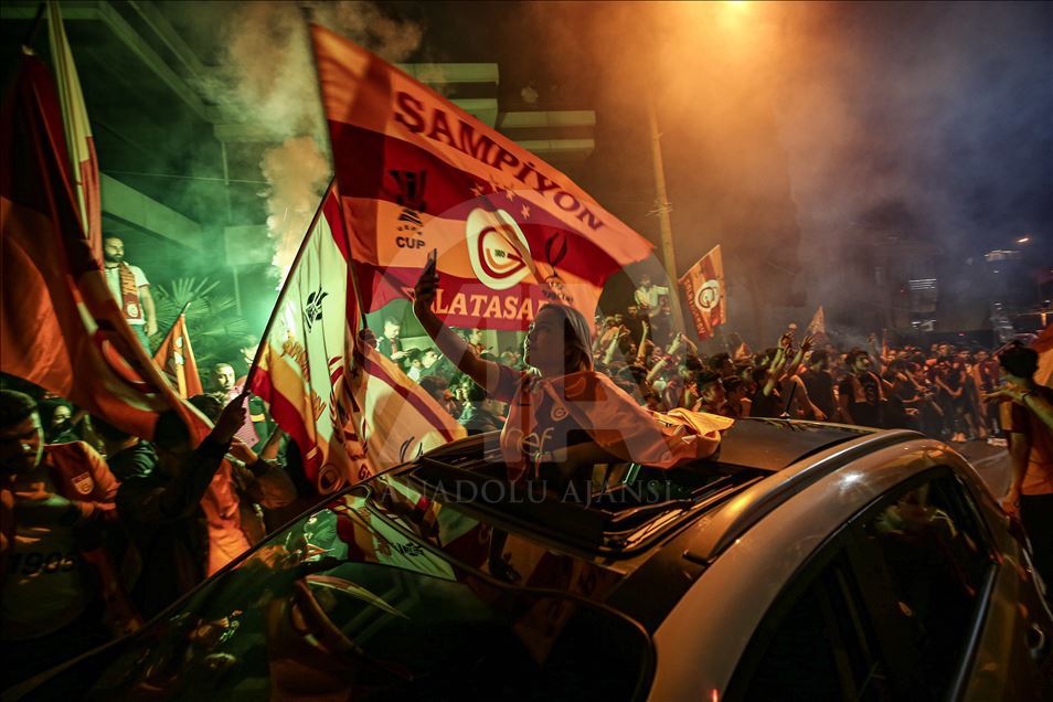 Galatasaray'da şampiyonluk sevinci 