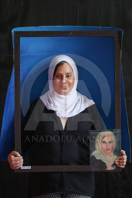Ünlü ressamların eserlerini canlandırdılar