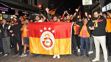 Danimarka'da Galatasaray'ın şampiyonluk kutlaması