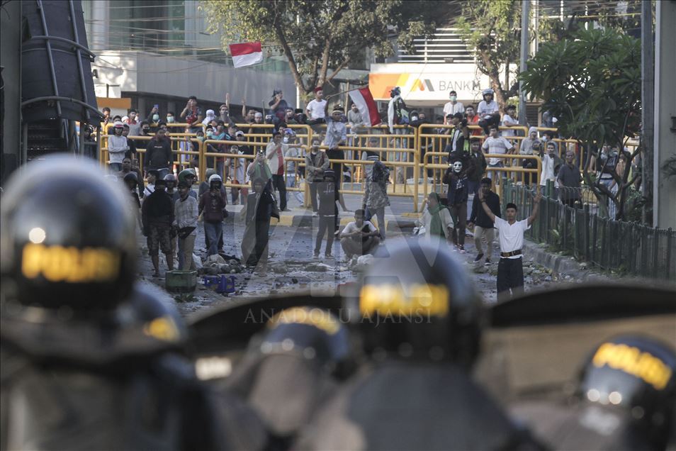 Demonstrasi menentang hasil penghitungan KPU di Jakarta