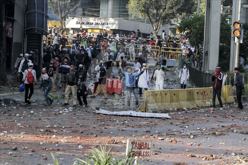 Demonstrasi menentang hasil penghitungan KPU di Jakarta