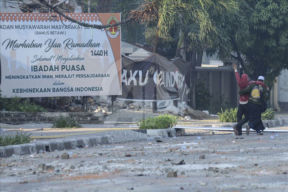 Demonstrasi menentang hasil penghitungan KPU di Jakarta