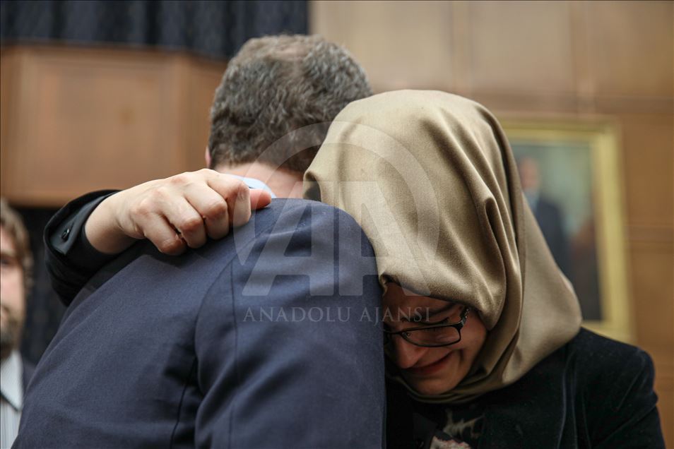 Khashoggi's fiancee Hatice Cengiz attend Khashoggi's commemorating event in US Congress