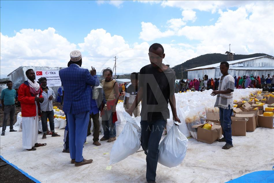 TİKA’dan kamplara sığınan Etiyopyalı ailelere ramazan yardımı 
