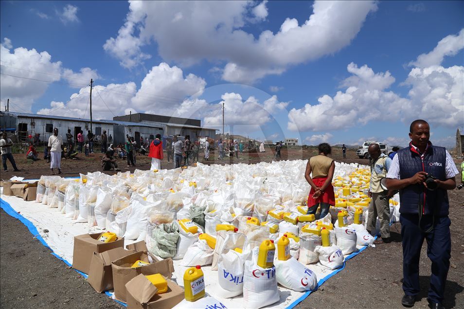 TİKA’dan kamplara sığınan Etiyopyalı ailelere ramazan yardımı 
