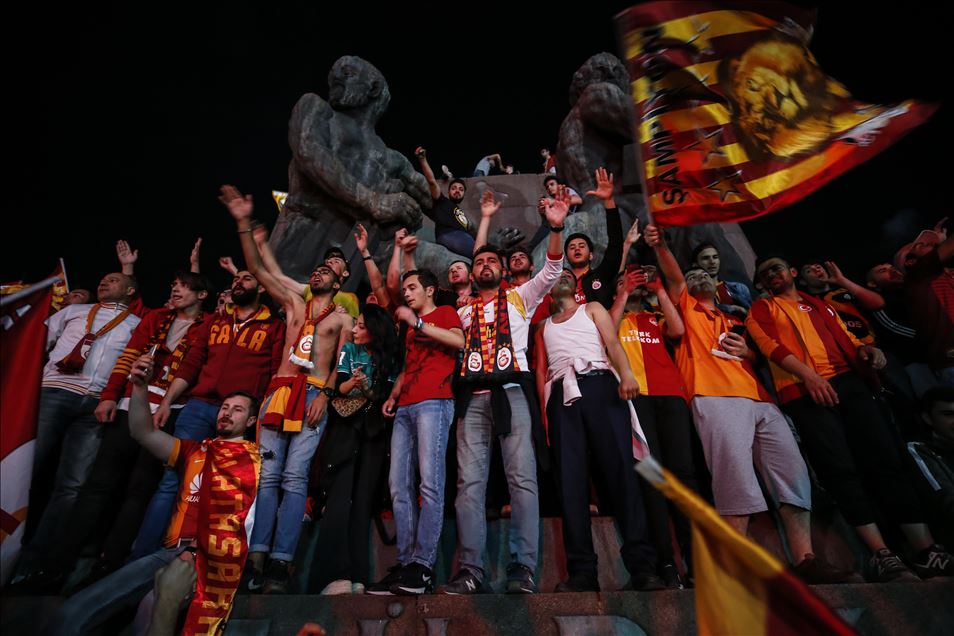 Galatasaray'da şampiyonluk sevinci