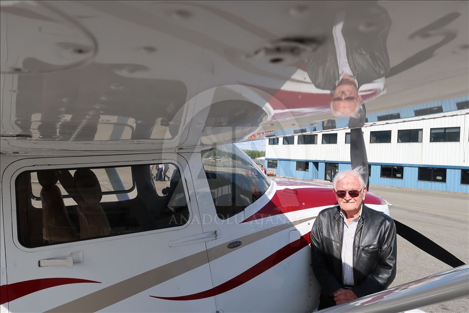 84 yaşındaki Türk pilot 50 yıldır Amerikan semalarında