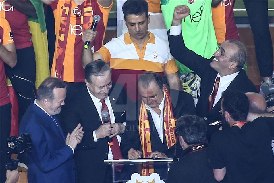Galatasaray celebrates Turkish Super Lig championship