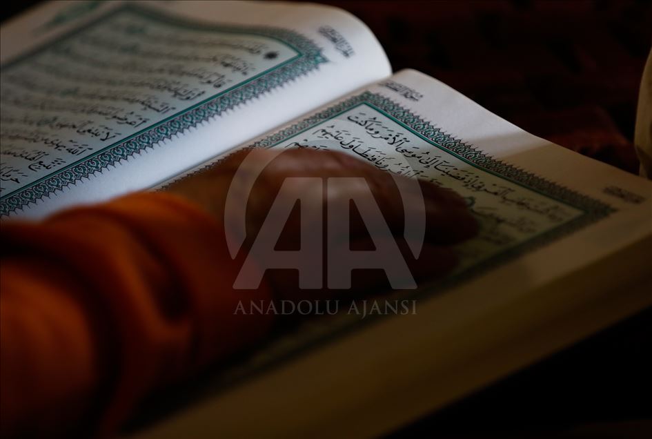 Muslim women in Bosnia and Herzegovina recite Quran during Ramadan
