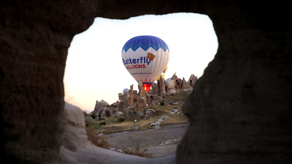 Hot air balloons over Turkey's Nevsehir