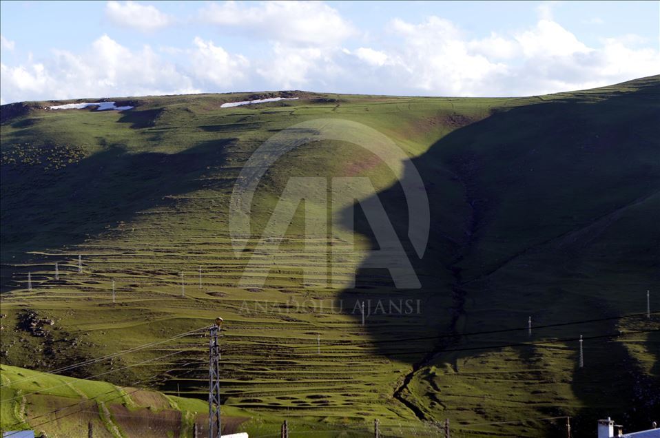 Atatürk silhouette appears on Karadaglar mountain
