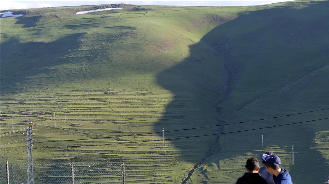 Atatürk silhouette appears on Karadaglar mountain