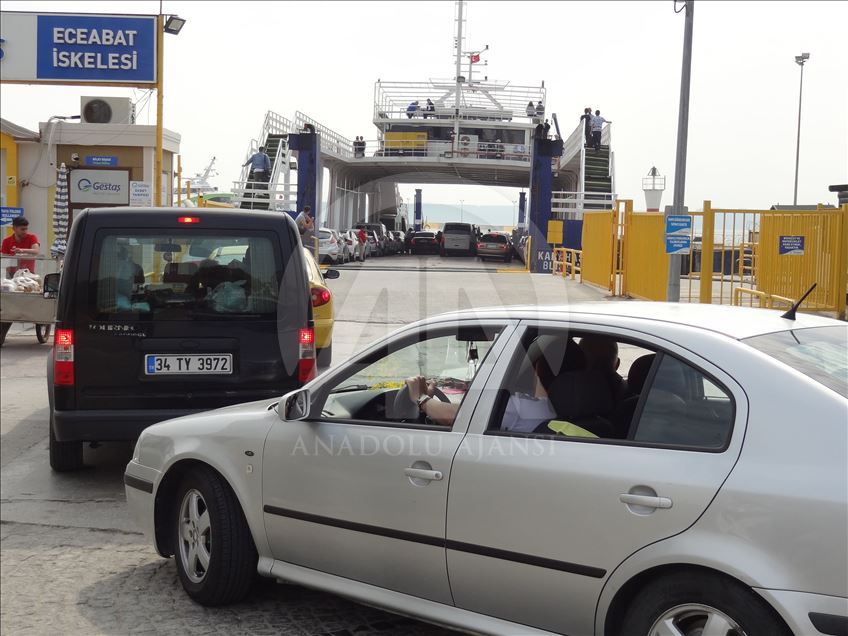 Feribot kuyruğuna "depolama" önlemi trafiği rahatlattı