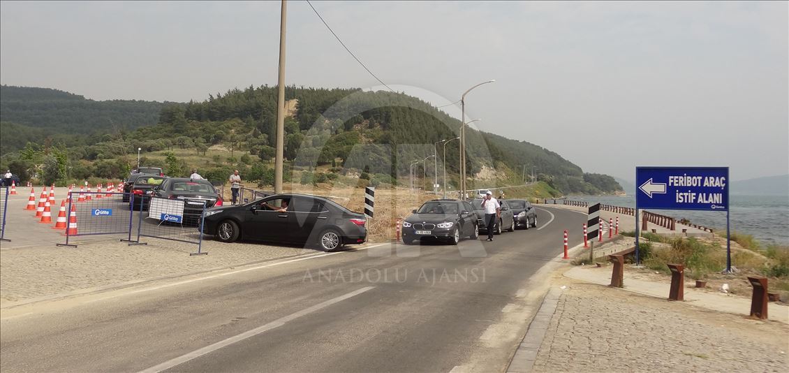 Feribot kuyruğuna "depolama" önlemi trafiği rahatlattı