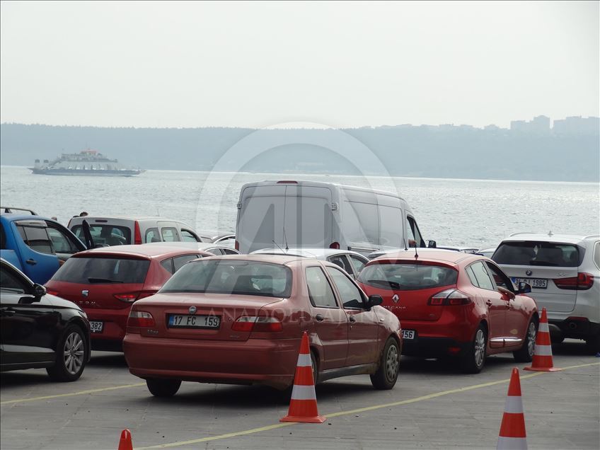 Feribot kuyruğuna "depolama" önlemi trafiği rahatlattı