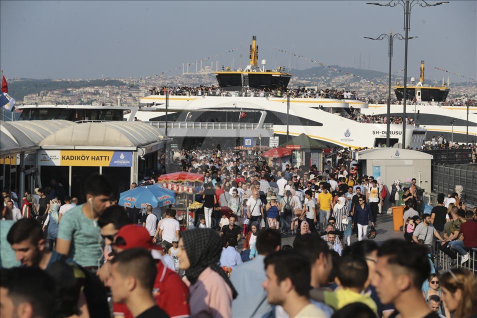 İstanbul'da bayram yoğunluğu