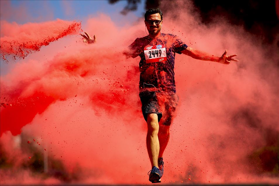 Moskova'da ''2019 Color Run'' maratonu