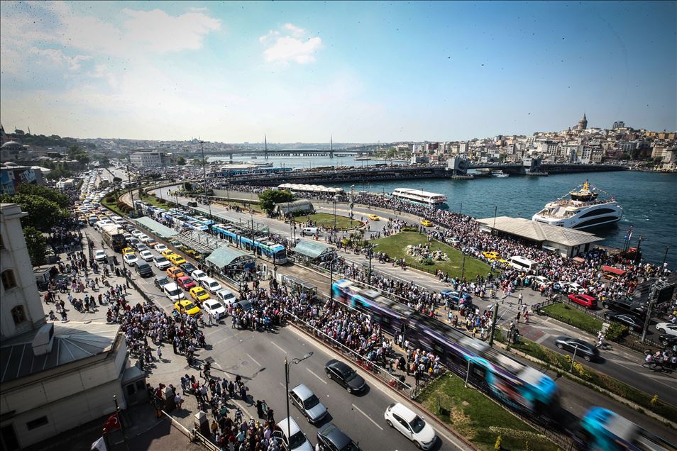 İstanbul'da bayram yoğunluğu