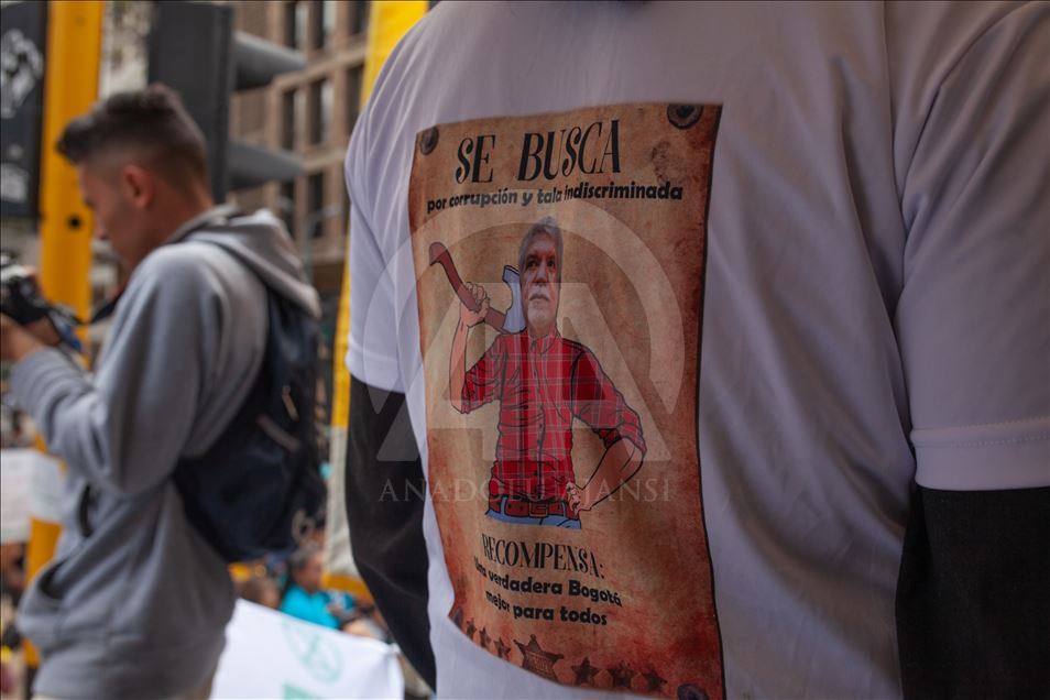 Colombia Protest against the use of Fracking