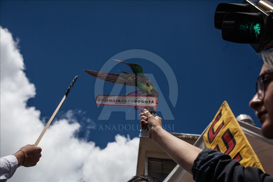 Colombia Protest against the use of Fracking