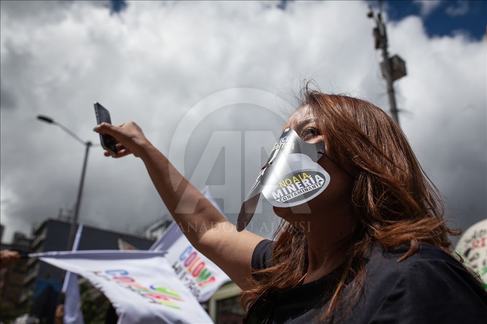 Colombia Protest against the use of Fracking
