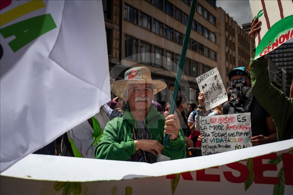 Colombia Protest against the use of Fracking