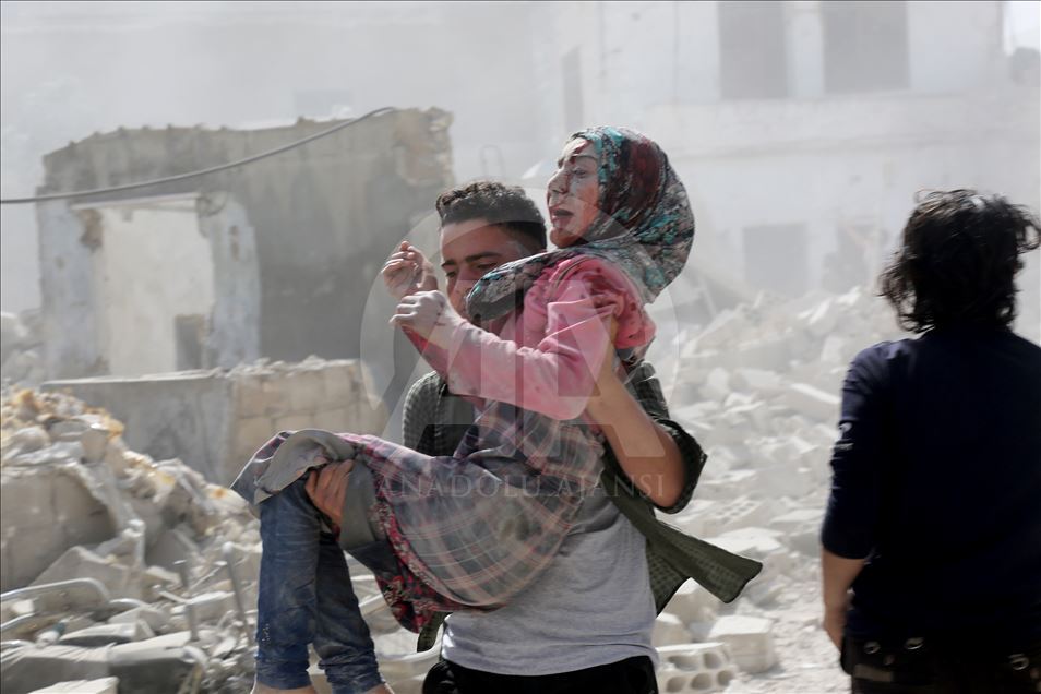 Serangan udara di zona de-eskalasi Idlib