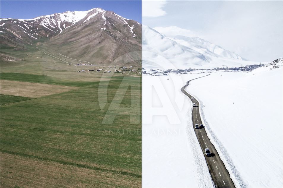 Фотографии летних и зимних пейзажей различных районов Турции