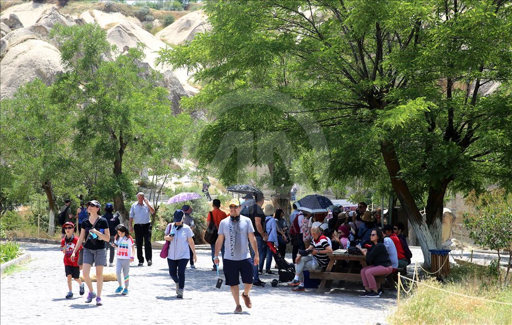 Kapadokya bayram tatilinde yoğun ilgi gördü