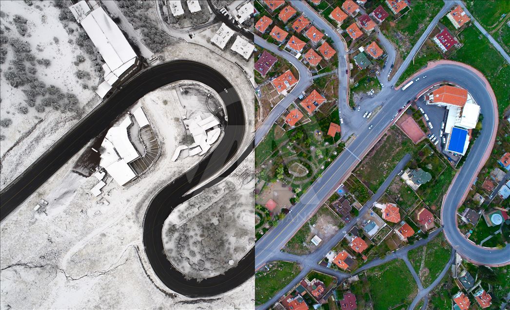 Фотографии летних и зимних пейзажей различных районов Турции