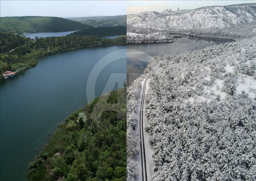 Фотографии летних и зимних пейзажей различных районов Турции