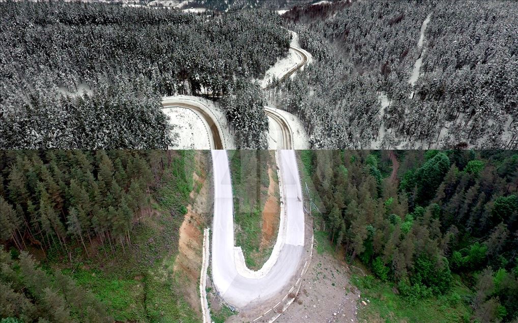 Фотографии летних и зимних пейзажей различных районов Турции
