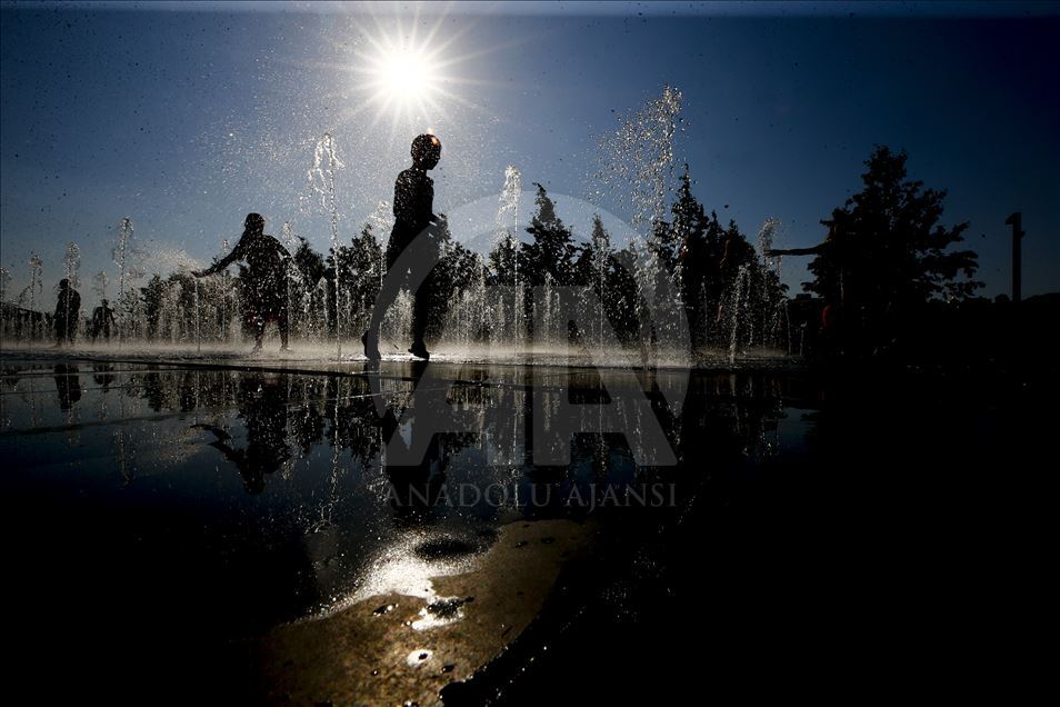 Hot weather in Moscow