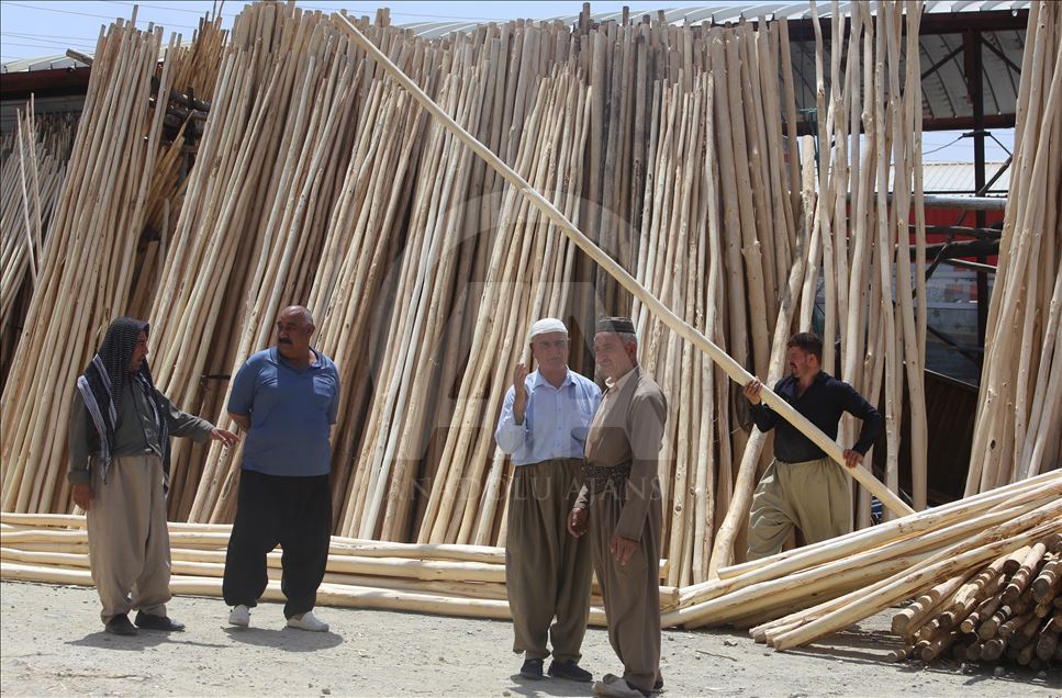 Irak'ta odun pazarı