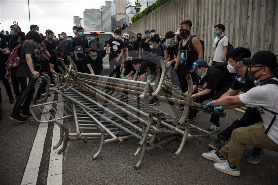 Hong Kong'da protesto