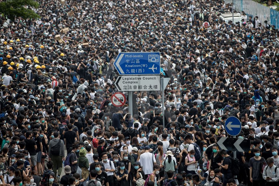 Hong Kong'da protesto