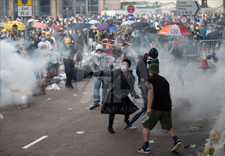Hong Kong'da protesto