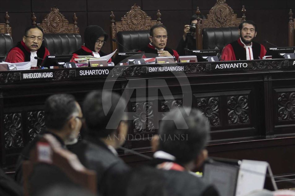 Audiencia preliminar del Tribunal Constitucional sobre disputa por resultados electorales en Indonesia