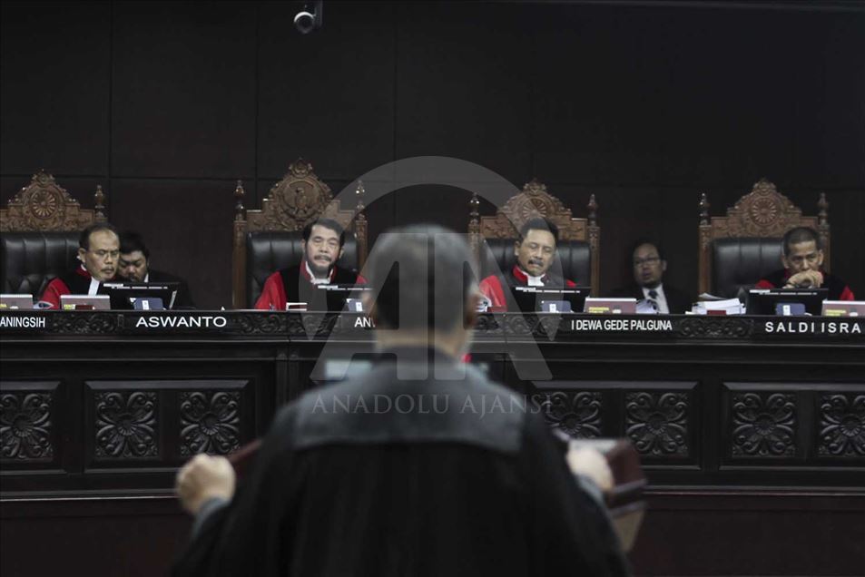 Audiencia preliminar del Tribunal Constitucional sobre disputa por resultados electorales en Indonesia