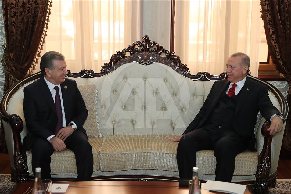 دیدار روسای جمهور ترکیه و ازبکستان در دوشنبه
