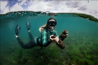 Campaña de limpieza del Bósforo bajo el agua en Turquía