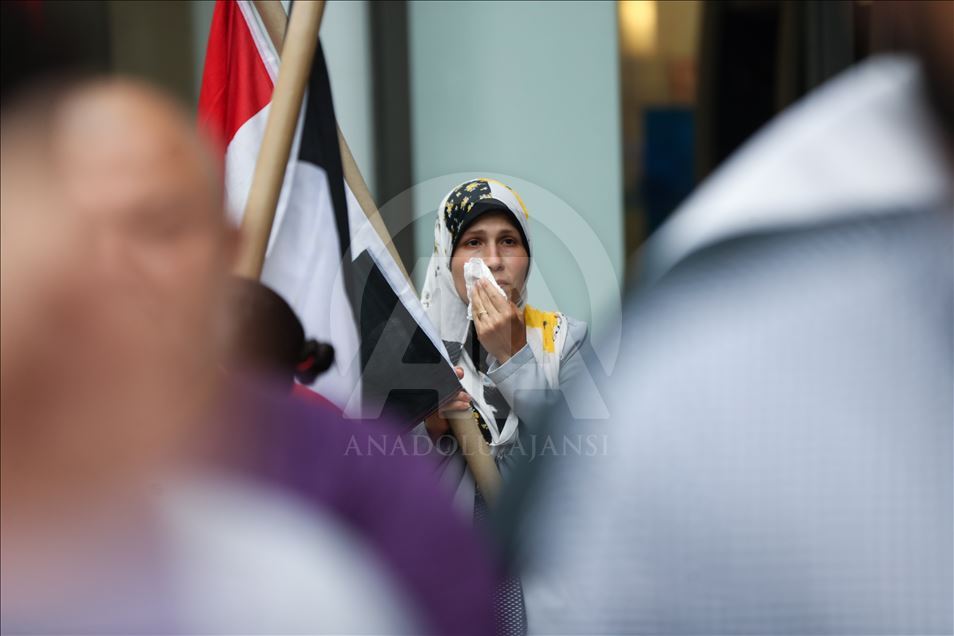 Demonstration for Mohamed Morsi in New York