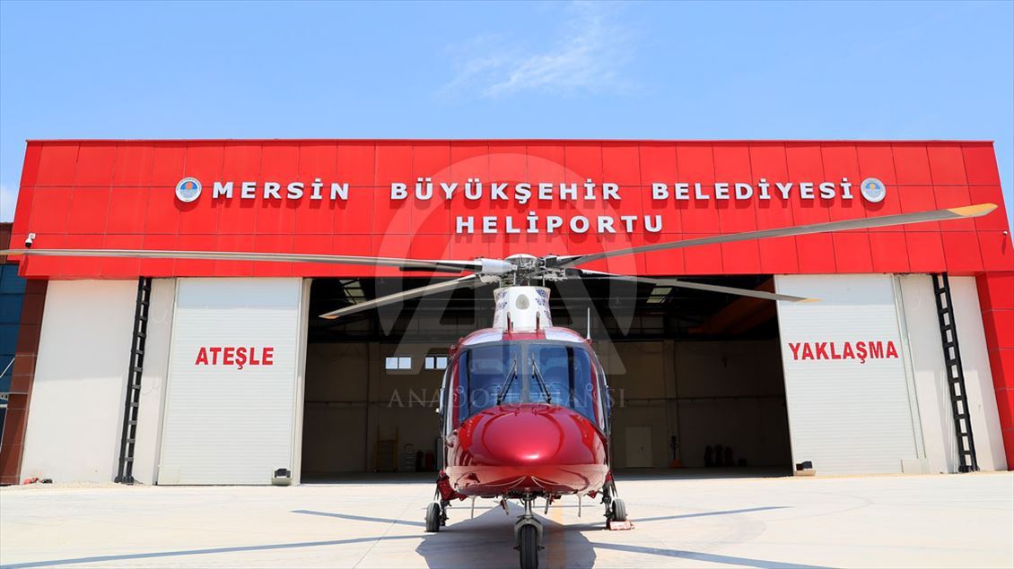 Mersin'de helikopterle hava taksi hizmeti verilecek