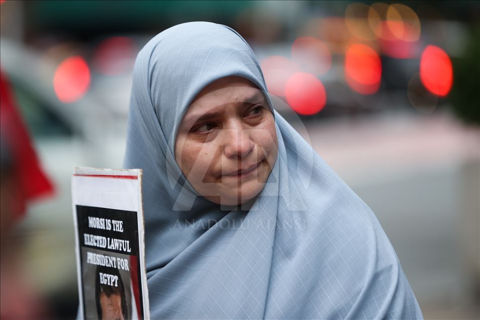 Demonstration for Mohamed Morsi in New York