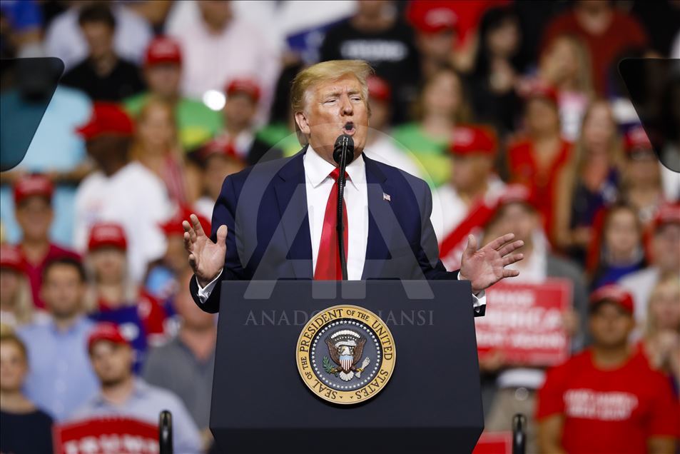 United States President Donald Trump launches his re-election campaign