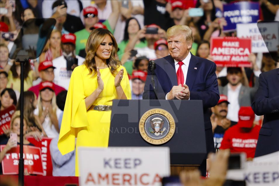 United States President Donald Trump launches his re-election campaign