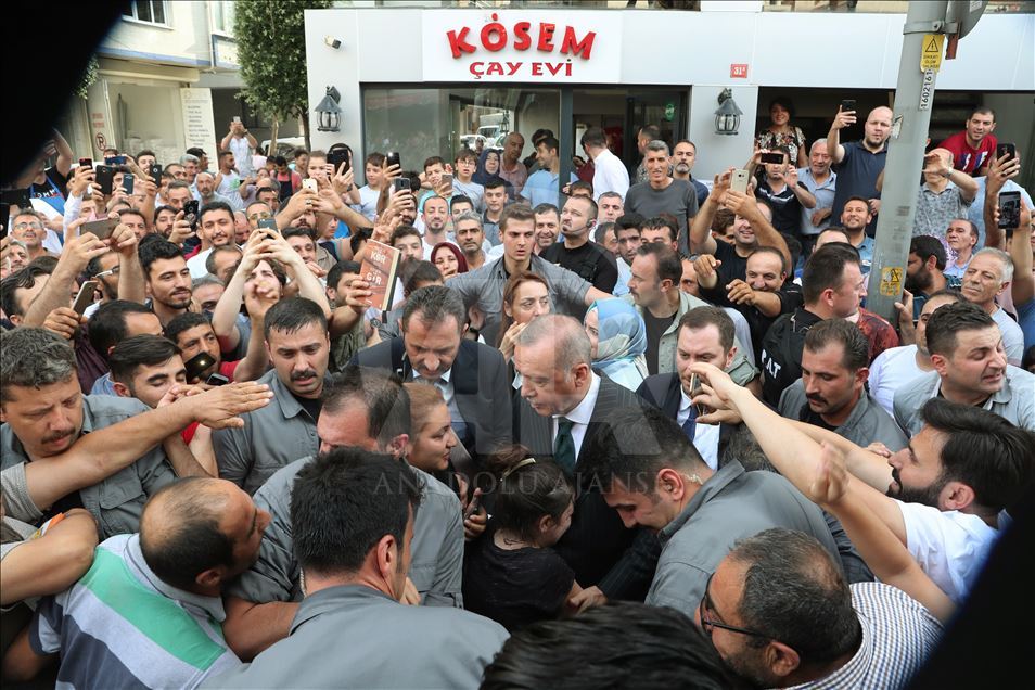 Türkiye Cumhurbaşkanı Erdoğan, Bahçelievler'de