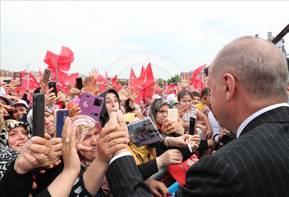 Türkiye Cumhurbaşkanı Erdoğan, Bahçelievler'de